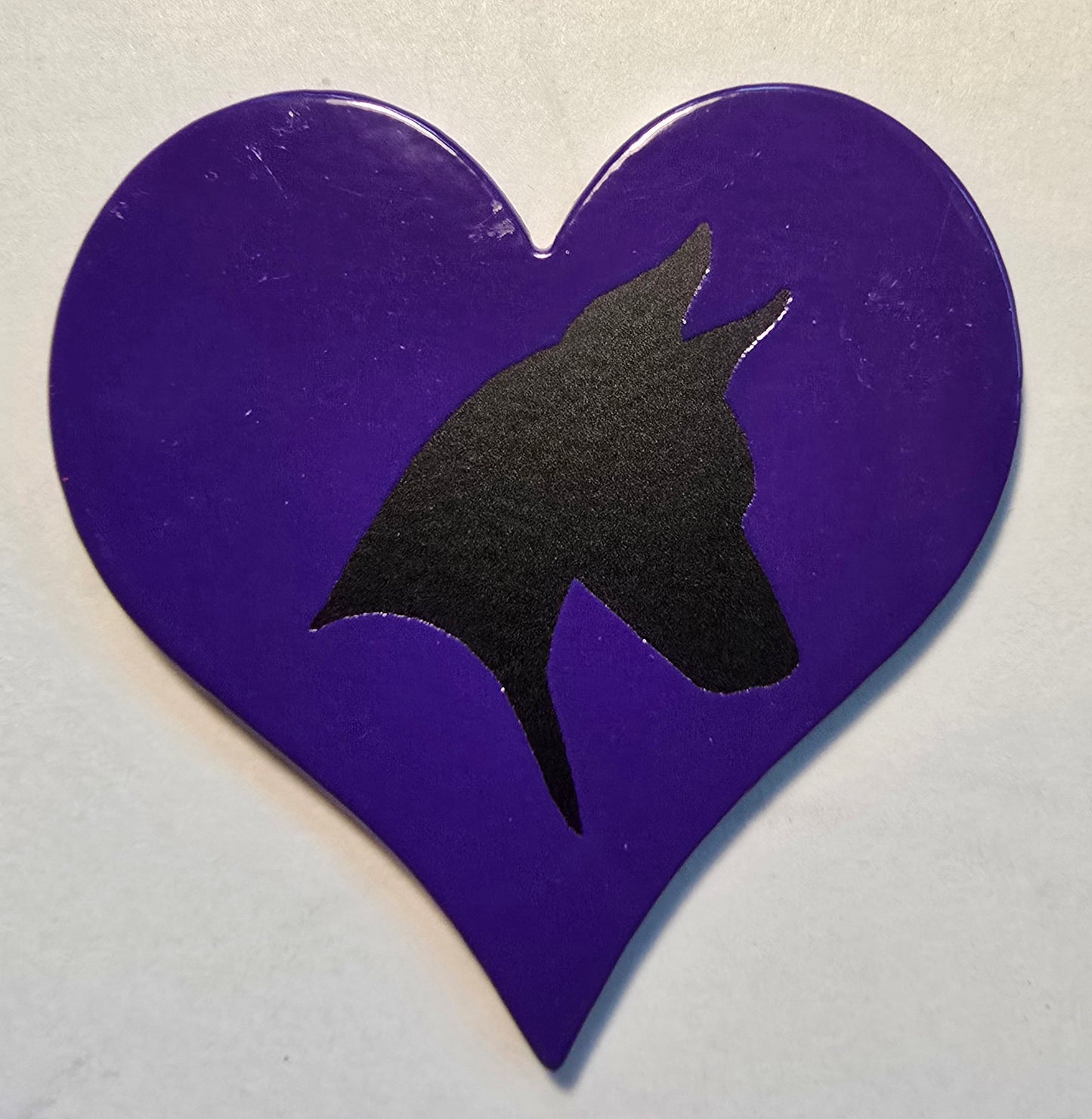 Purple Heart Doberman magnet