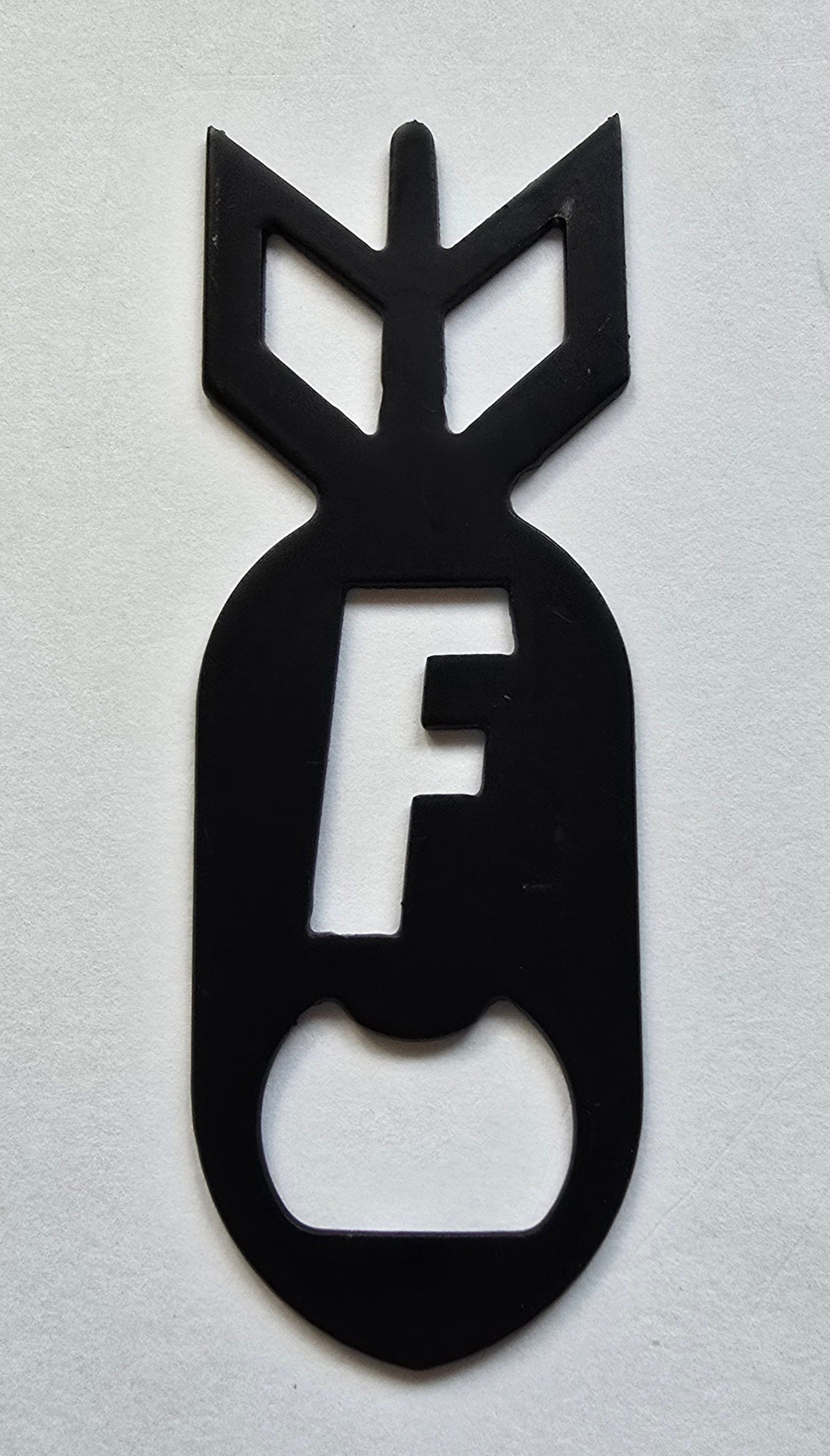 Black "F Bomb" Bottle opener