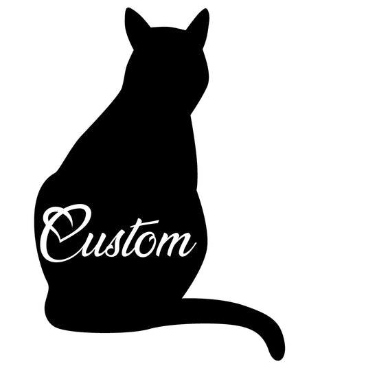 custom metal cat sign