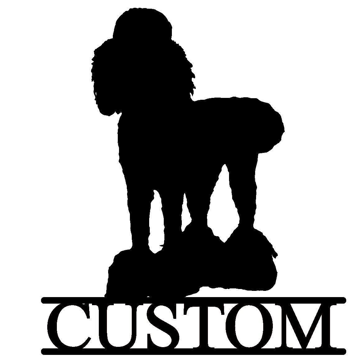 Poodle - Personalized Sign