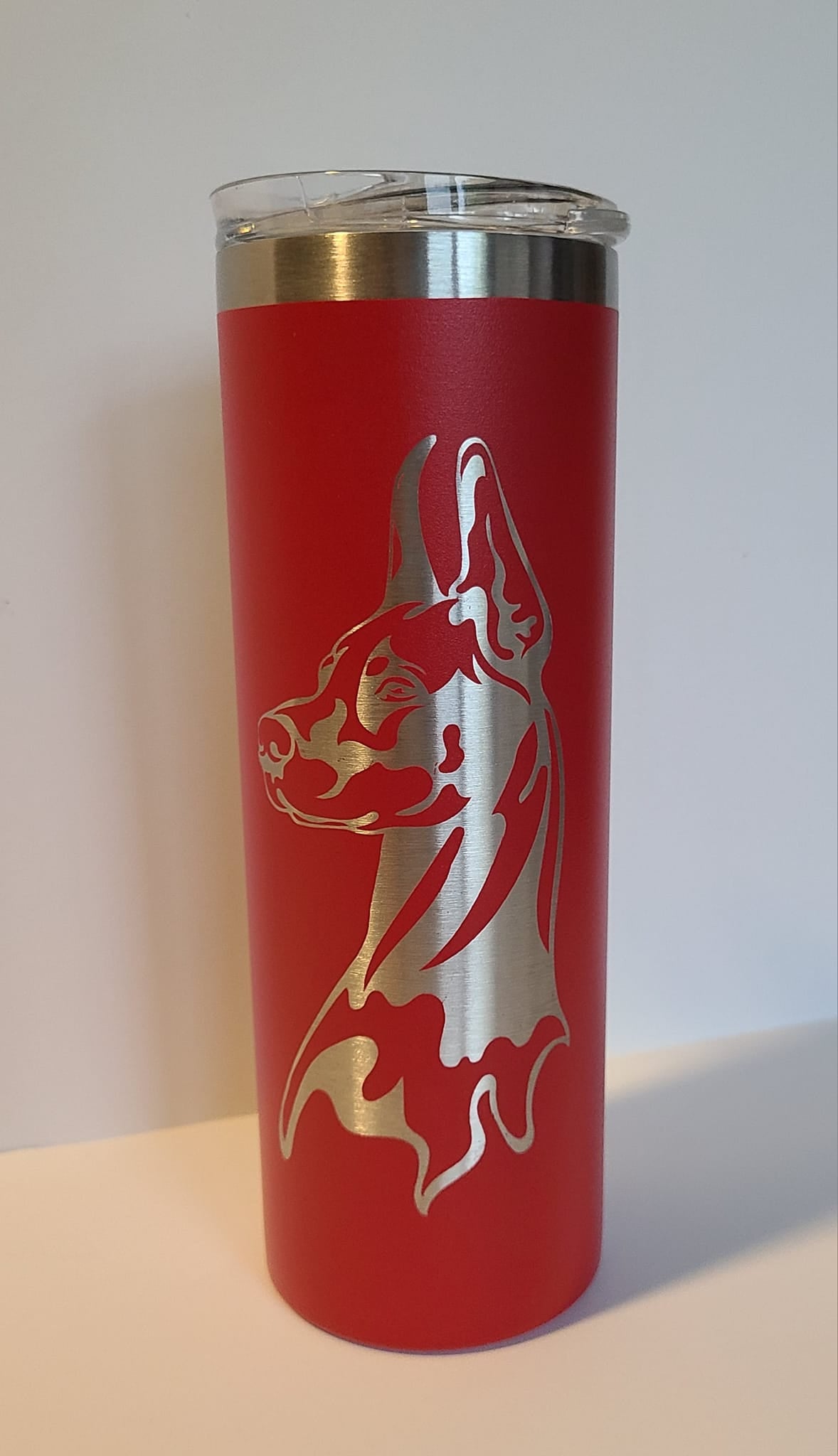 20oz Skinny Tumbler - Red Dobe